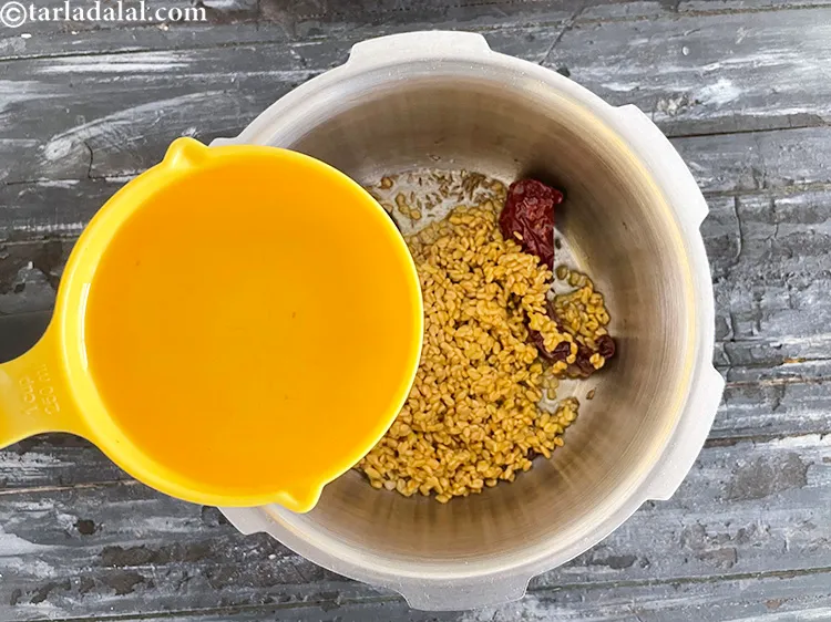 Step 20 – Add 1 cup of water.