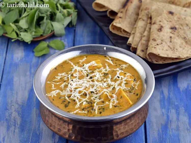 Step 65 – Serve <strong>methi malai paneer sabzi recipe | methi malai paneer restaurant style | Indian creamy …