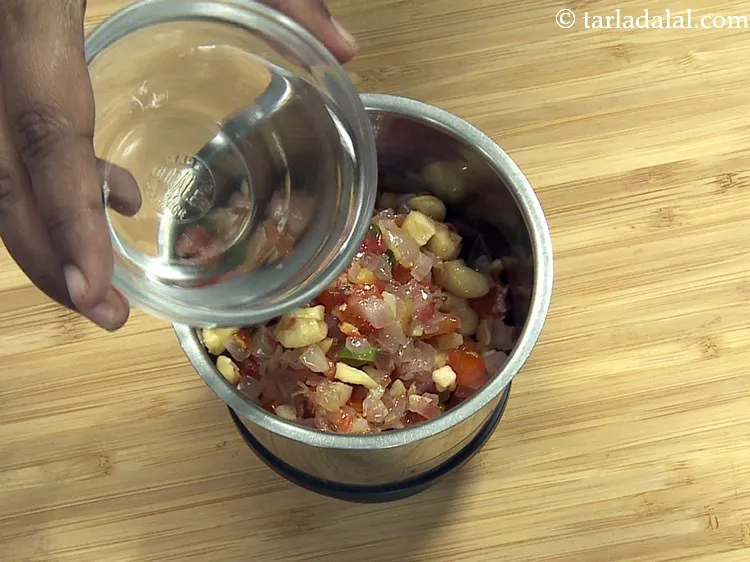 Step 38 – Add 2 tbsp of water for blending.