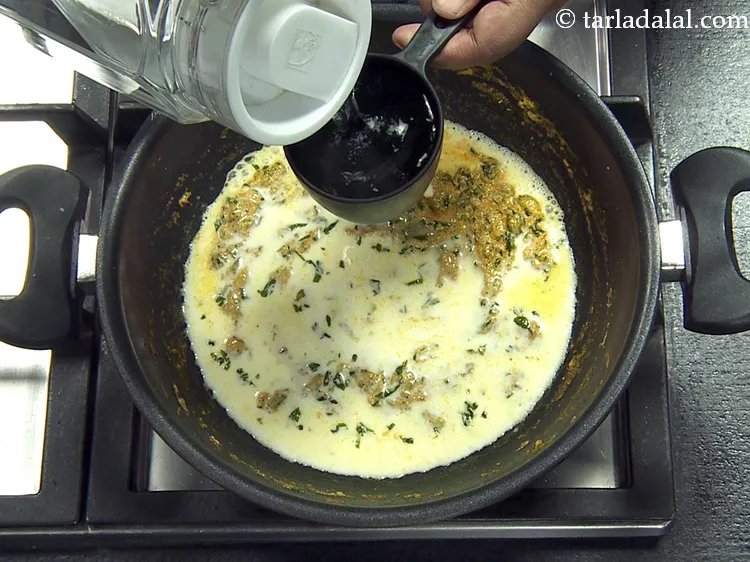 Step 56 – Add &frac12; cup of water.