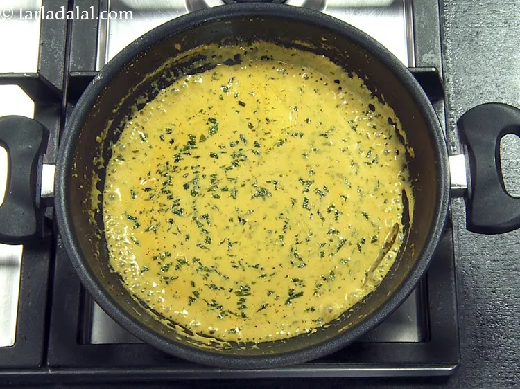 Step 59 – Mix well and cook on a medium flame for 2 to 3 minutes, while stirring …