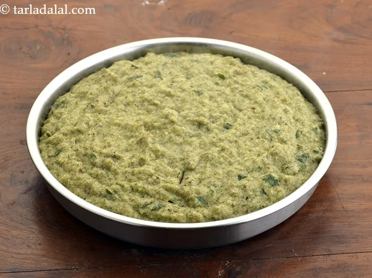 Step 33 – Steam the dhoklas for 12 minutes or till the dhoklas are cooked. Cool slightly.