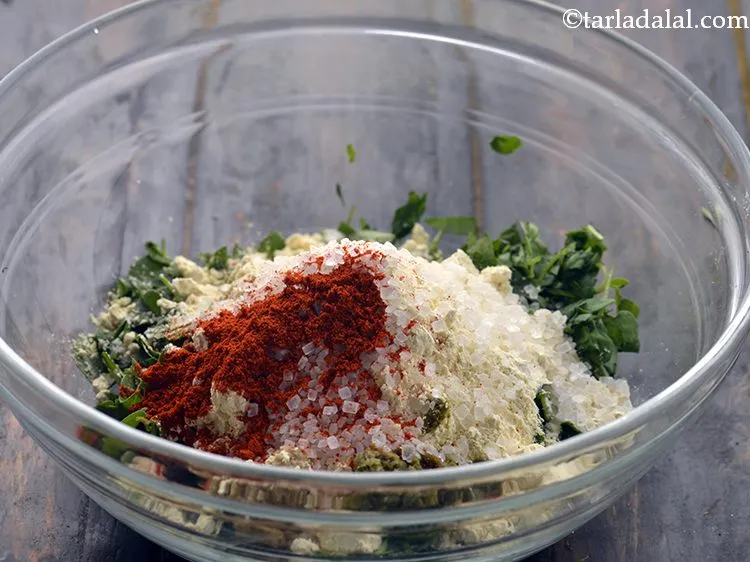 Step 13 – Add the chilli powder. If you want the methi muthiya spicier then add more chilli …
