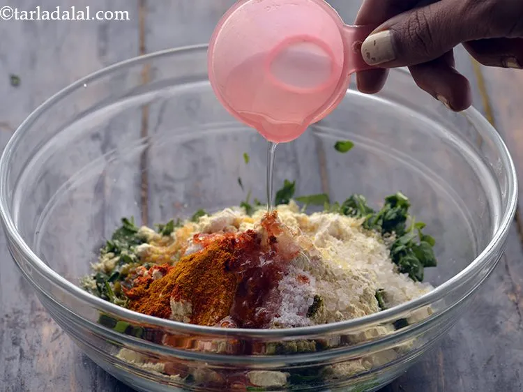 Step 17 – Add approx. 1 tbsp of water. Sometimes you might require little more water.