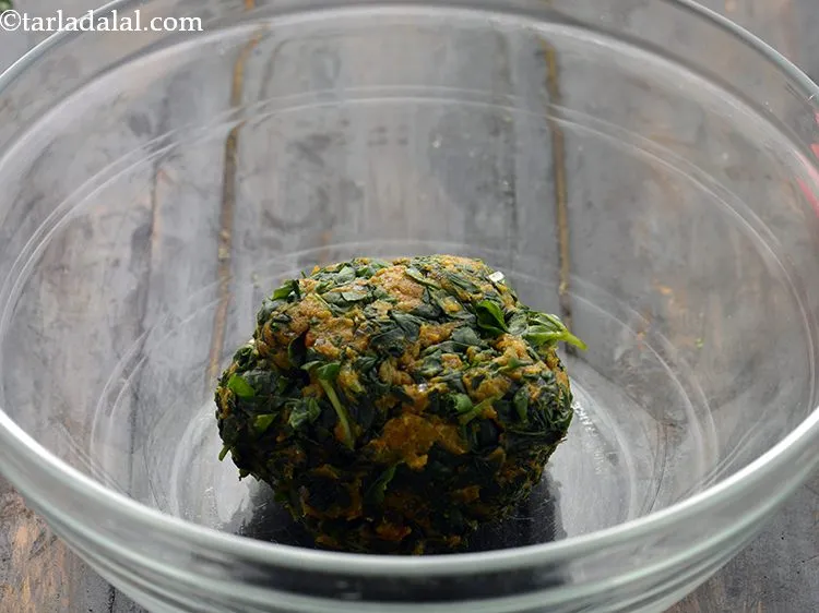 Step 19 – Knead into a soft dough. If the dough of&nbsp;&nbsp;<b><span style="font-size: 12pt; font-family: Cambria;">methi muthia&nbsp;|&nbsp;Gujarati methi …