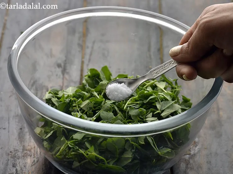 Step 6 – Add little salt.