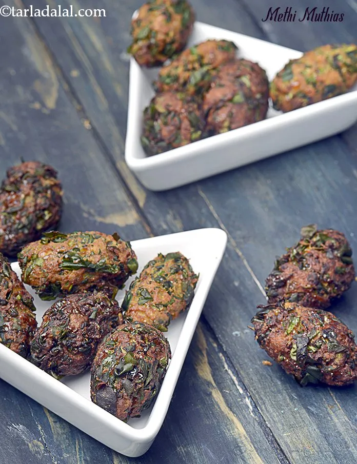 Step 40 – Like&nbsp;<strong>Doodhi Muthia&nbsp;</strong>then you might like methi muthia recipe. See detailed step by step <a href="https://www.tarladalal.com/Methi-Muthia-Gujarati-Methi-Muthia-1360r">recipe …