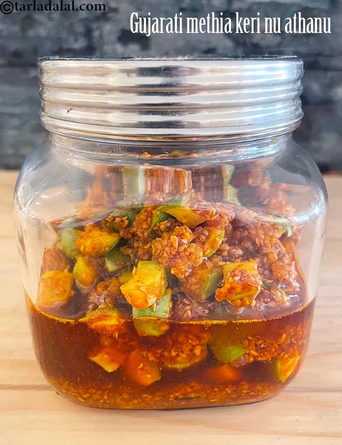 Step 27 – Put<meta charset="UTF-8" /><strong>methia keri |&nbsp;Gujarati mango pickle, achar | Gujarati methia keri nu athanu |&nbsp;</strong>&nbsp; …