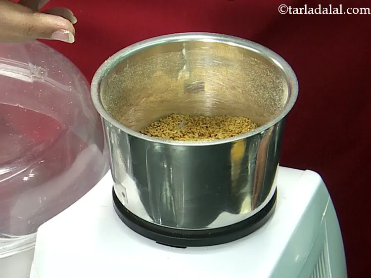 Step 4 – Blend them in a mixer to a coarse powder. The texture will resemble this.