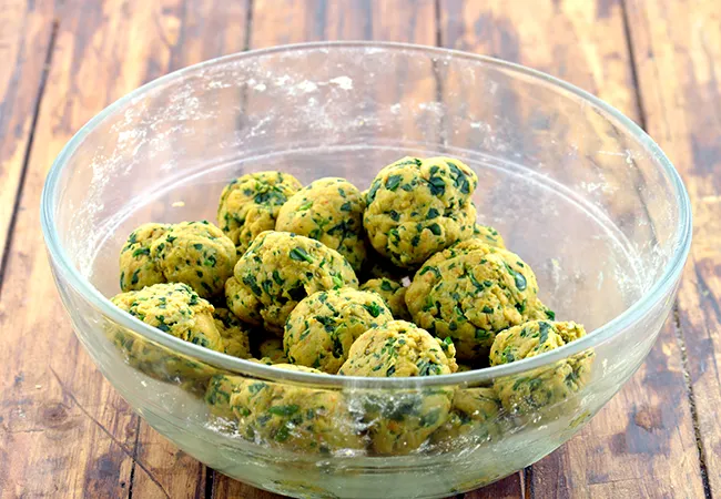 Step 19 – Divide the dough into 24 equal portions.