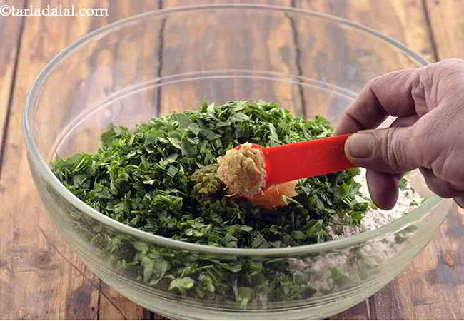 Step 6 – &nbsp;Also add the ginger (adrak) paste. Both ginger and garlic paste are added to flavour …