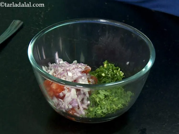 Step 3 – Now add the green chillies and coriander. No salsa is complete without green chillies. For …