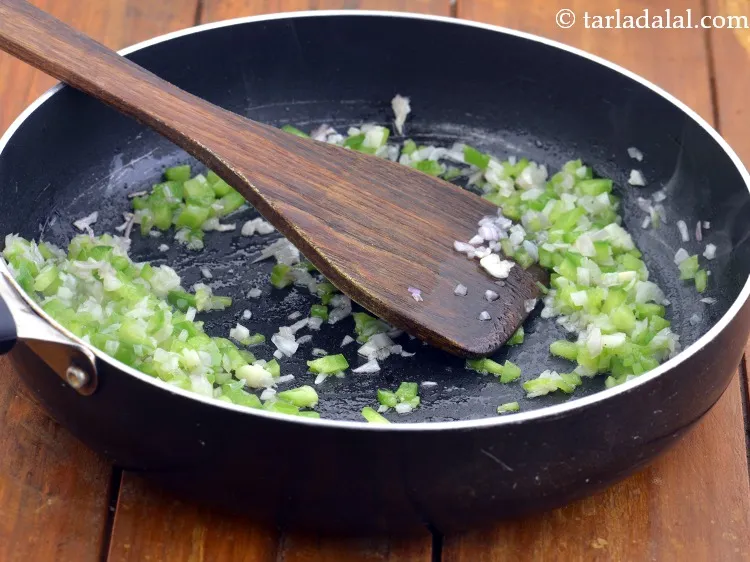 Step 15 – Saut&eacute; on a medium flame for 1 minute.