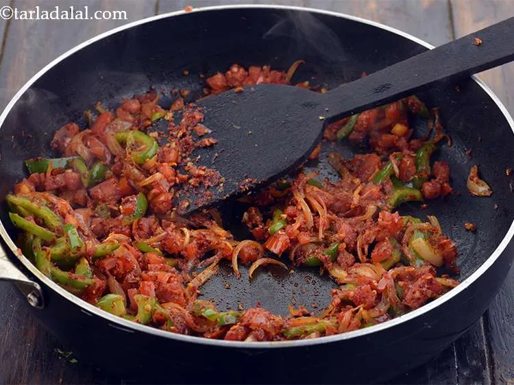 Step 24 – Mix well and saut&eacute; on a medium flame for 2 to 3 minutes.&nbsp;