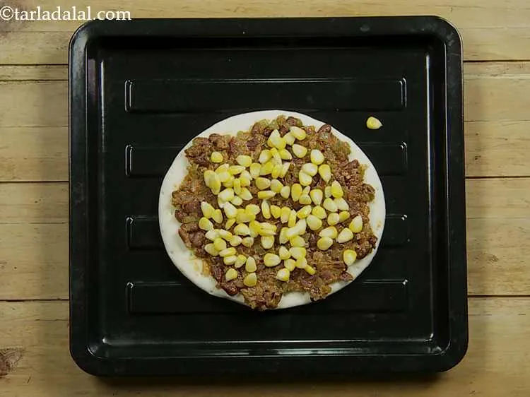 Step 10 – Top it with ? cup corn. Sweet corn kernels are widely used in Mexican cuisine.