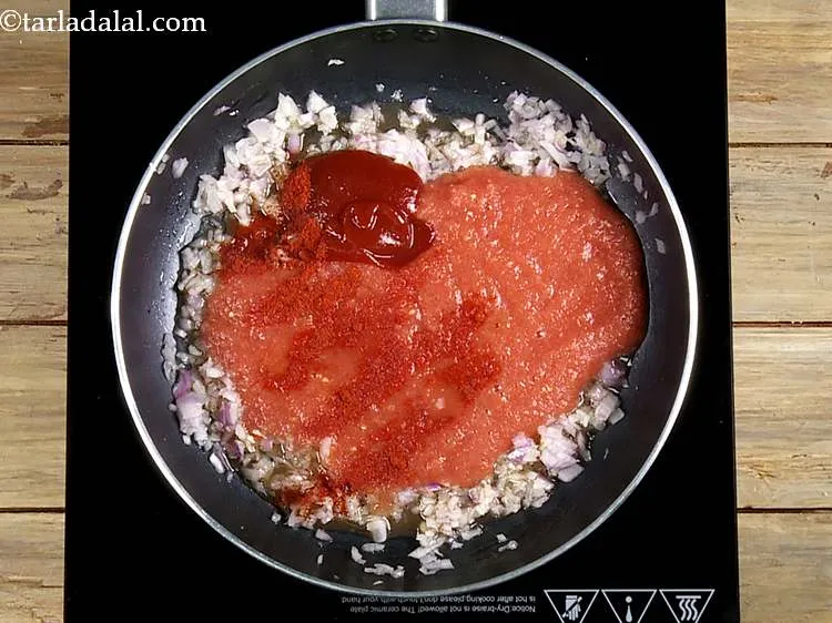 Step 24 – &nbsp;Also, add the chilli powder for a kick.