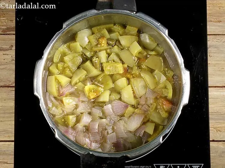 Step 38 – Allow the steam to escape before opening the lid.