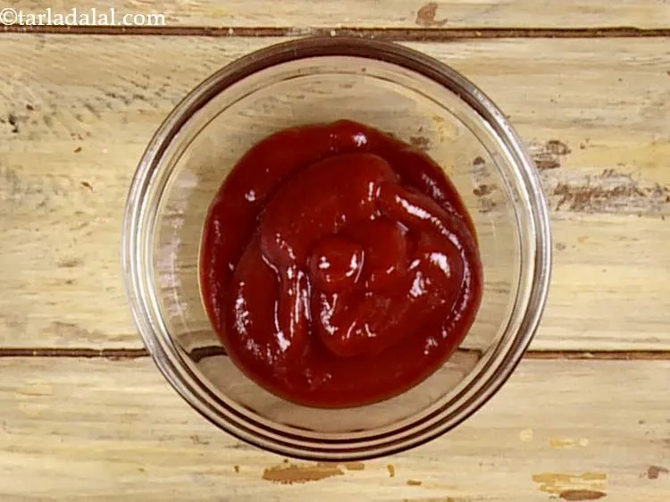 Step 45 – In a bowl add the tomato ketchup.