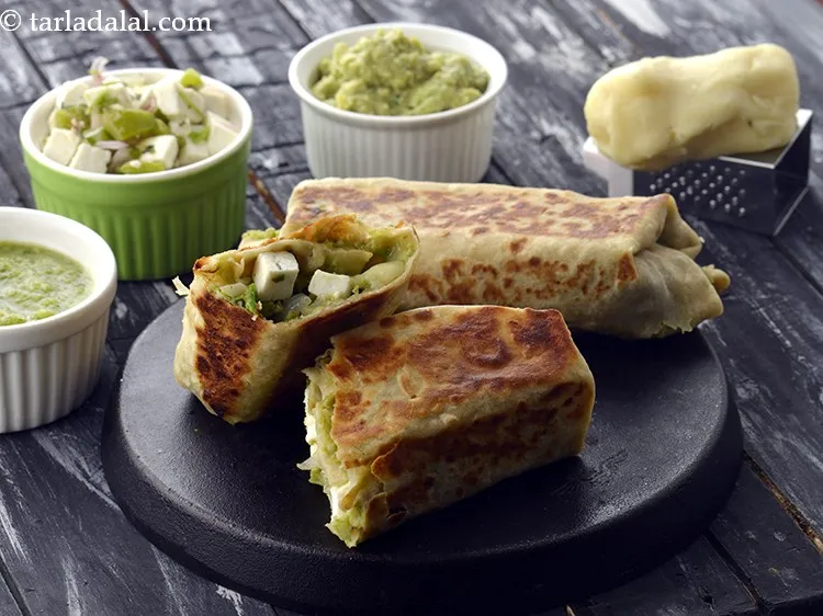 Step 44 – Enjoy the <strong>veg fajita Indian style</strong> immediately after preparation, else it might turn soggy.&nbsp;