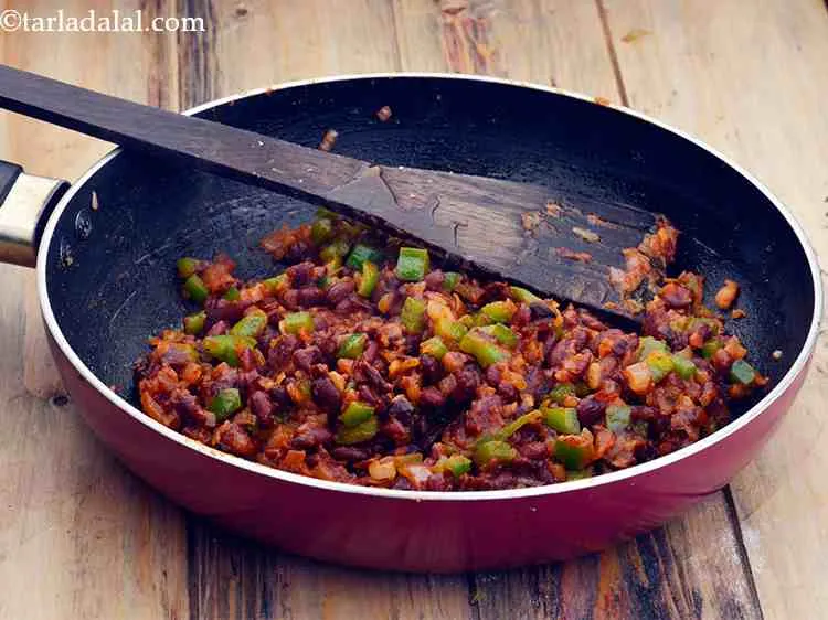 Step 7 – Add tomato ketchup and salt, mix well and cook on a medium flame for 2 …