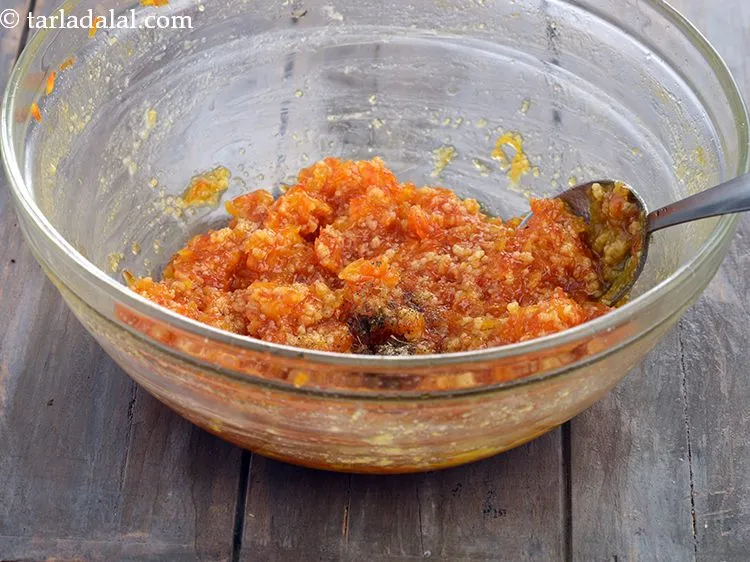 Step 14 – Mix the <strong>microwave carrot halwa recipe | microwave gajar ka halwa | how to make …