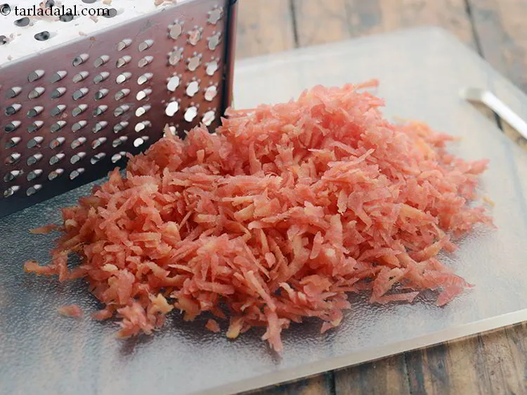 Step 5 – Grate the carrots using a box grater. You can use the shredding disc on your …