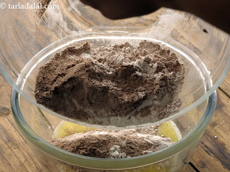 Step 12 – Add plain flour mixture.