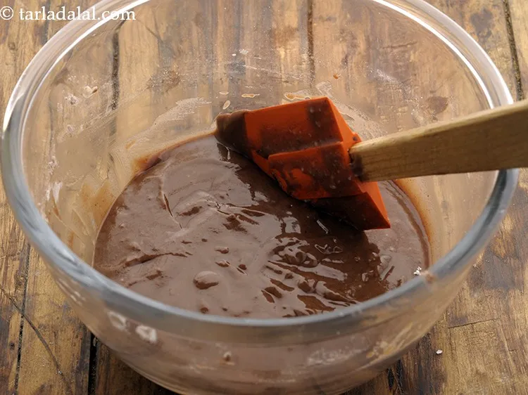 Step 15 – Mix lightly with a spatula till no lumps remain. While combining dry and wet ingredients, …