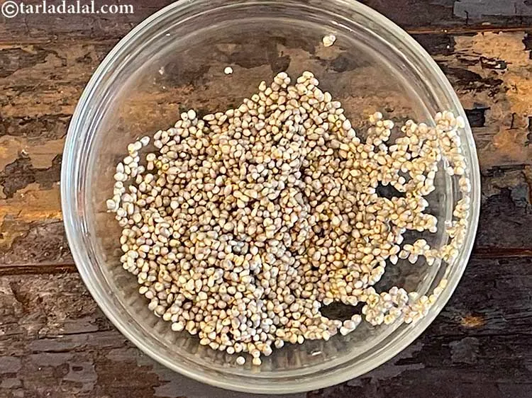 Step 9 – Drain the water using a sieve.