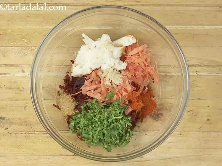 Step 8 – Now add the dried mango powder. Even a hint of amchur gives tangy flavour to …