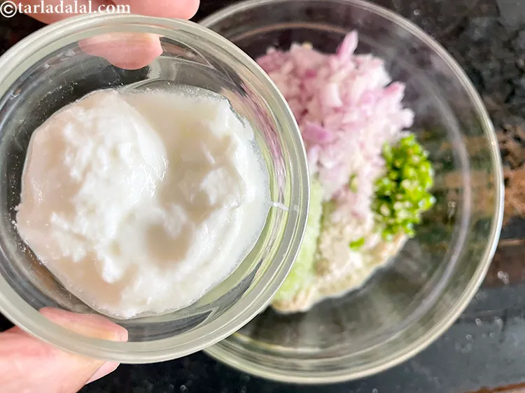 Step 17 – Add 2&nbsp;tbsp&nbsp;fresh&nbsp;<a href="glossary-curd-dahi-yogurt-yoghurt-383i">curd (dahi)</a>.&nbsp;<a href="https://www.tarladalal.com/recipes-using-curd-383">Curds</a>&nbsp;help in digestion as it has very good bacteria. Probiotics in …