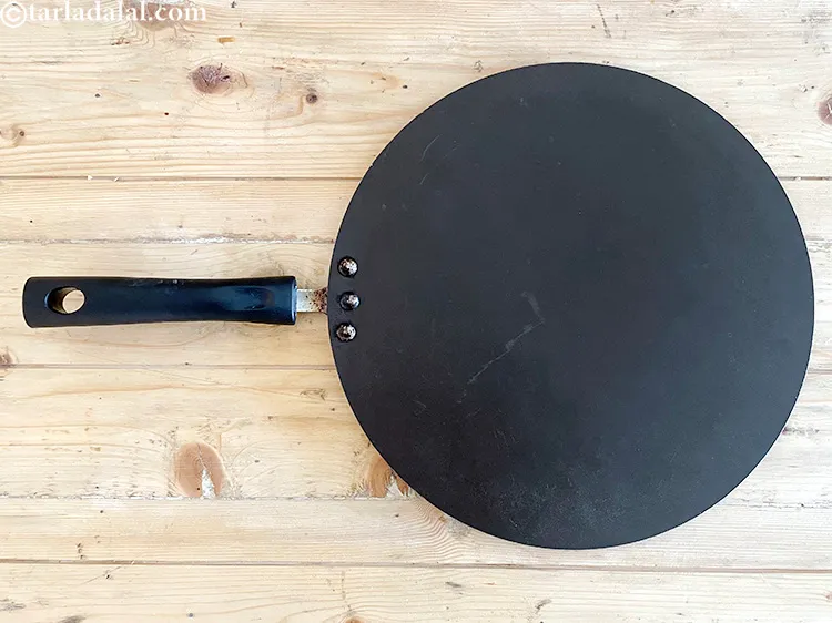 Step 6 – If you don&#39;t have a uttapa pan then you can use a dosa tava.