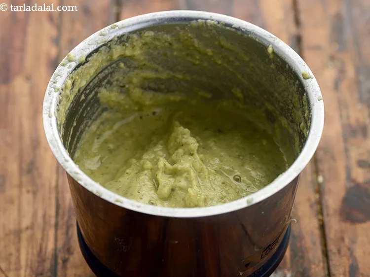 Step 14 – Blend in a mixer to a smooth paste. This is how the mixture of <strong>mini …