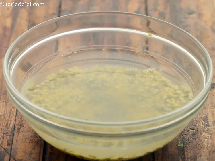 Step 10 – Add more water for soaking the dals.