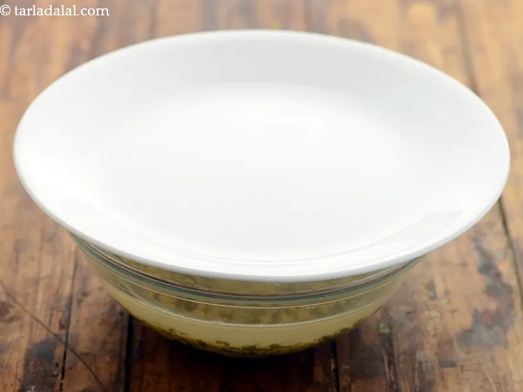 Step 11 – Cover with a lid and and allow them to soak for 1 hour.