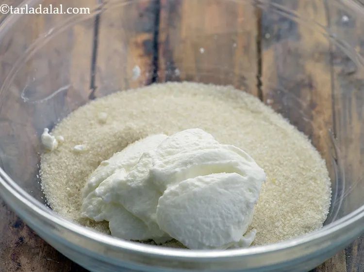 Step 3 – Add 3 tbsp of curd. I have made use of fresh homemade curd made using …