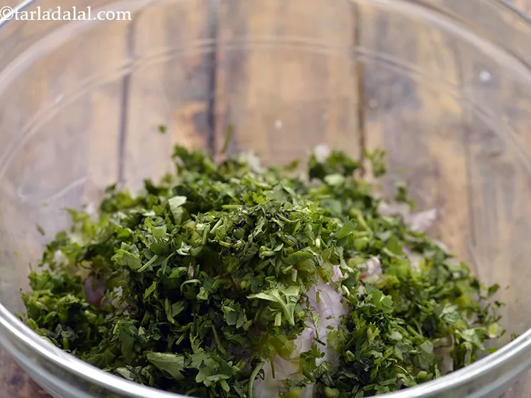 Step 6 – Add finely chopped coriander. Instead of adding all the vegetables to the batter, you can …