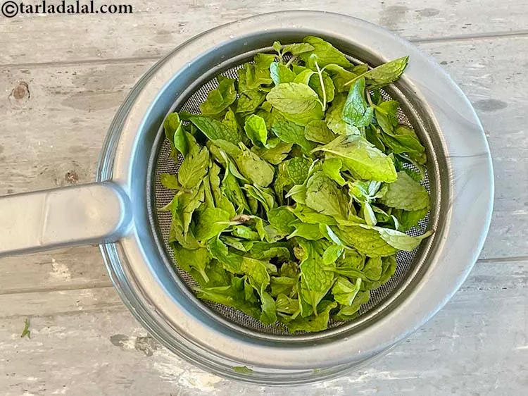 Step 11 – Strain the water out using a sieve.