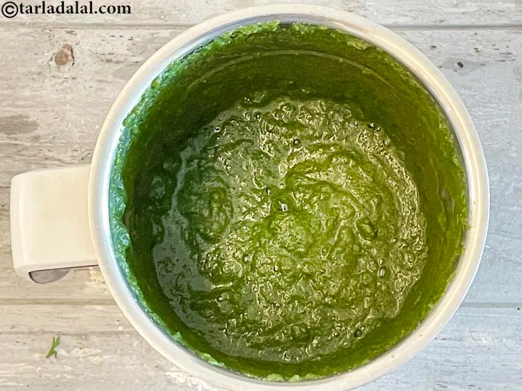 Step 24 – Pulse again for 30 seconds and your <strong>mint coriander chutney | coriander mint chutney |</strong> …