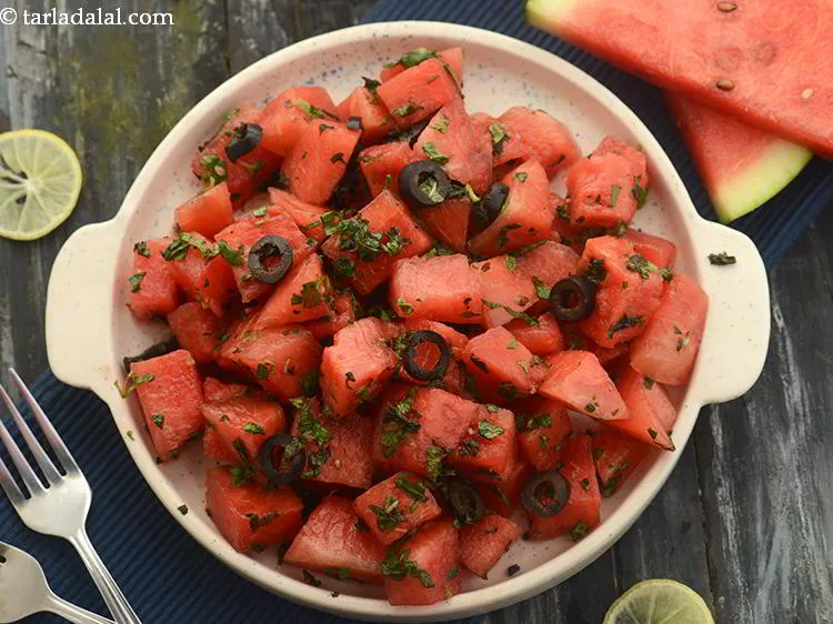 Step 22 – Prefer serving this <strong>mint watermelon salad</strong> immediately. If you love it chilled, then refrigerate it …