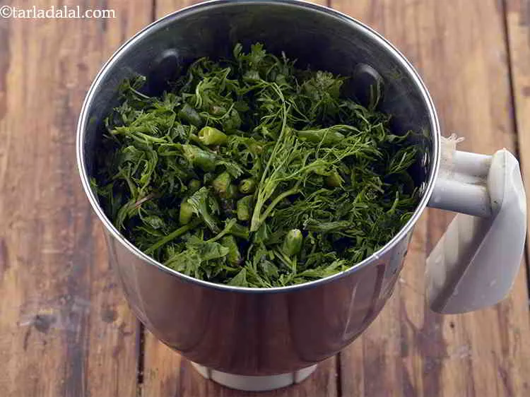 Step 12 – Also add roughly chopped green chillies. Since this is an acidity friendly recipe, we have …