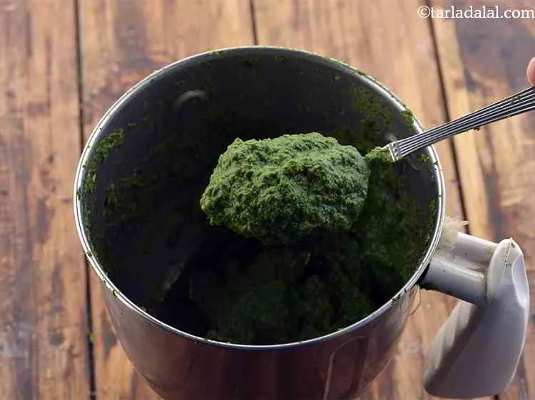 Step 16 – Blend into a smooth paste. As the leaves stick to the jar, you might have …