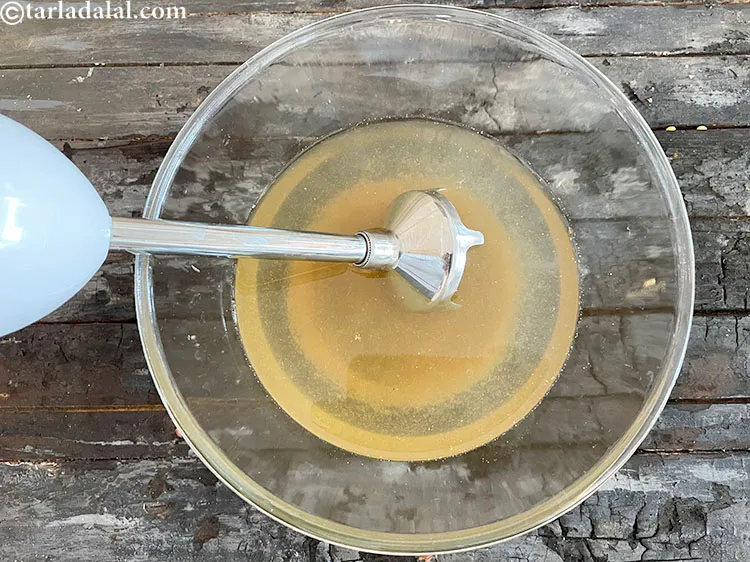 Step 12 – Blend it using a hand blender.