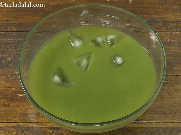 Step 17 – Add the ice-cubes and mix well. Taste a little with spoon and adjust the flavours …