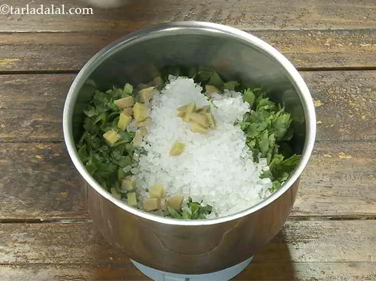 Step 8 – Add the ginger. Adrak is good for digestion too and a great anti-inflammatory ingredient.