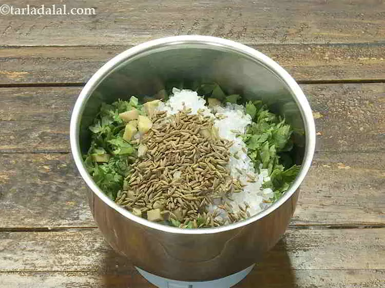 Step 9 – Add the cumin seeds. Cumin seeds have medicinal properties which aids digestion hence, minty jaljeera …