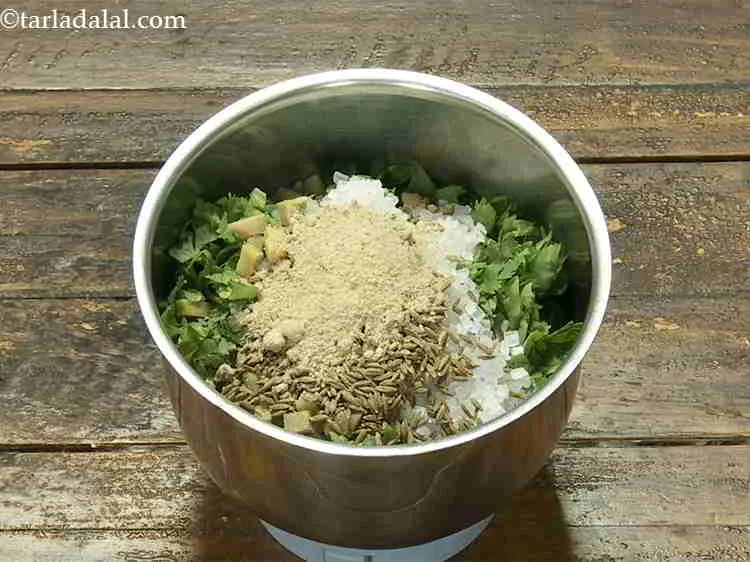 Step 10 – Add the dried mango powder. It provides the necessary sourness in turn making the jaljeera …