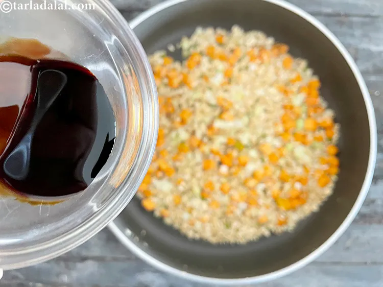 Step 23 – Add&nbsp;<meta charset="UTF-8" />1 tsp&nbsp;<a href="glossary-soy-sauce-soya-sauce-864i">soy sauce</a>. You can skip soya sauce if you wish but …