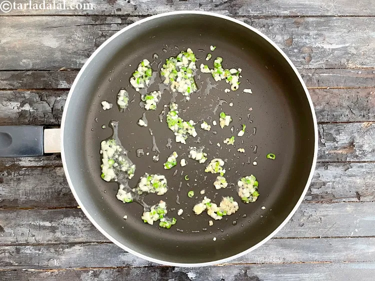 Step 17 – Saut&eacute; on a medium flame for a few seconds.