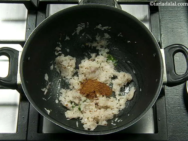Step 25 – Add the garam masala.